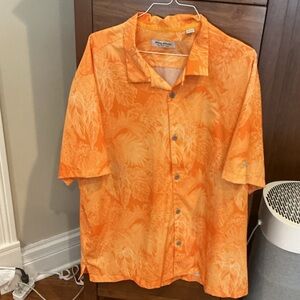 Tommy Bahama Orange Tropical Shirt